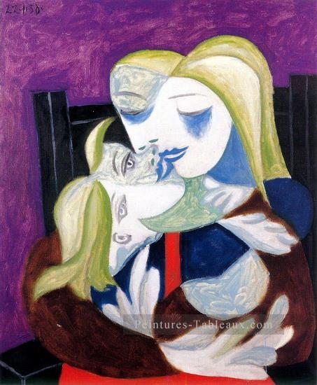 Femme et enfant Marie Thérèse et Maya 1938 cubiste Pablo Picasso Peintures à l'huile